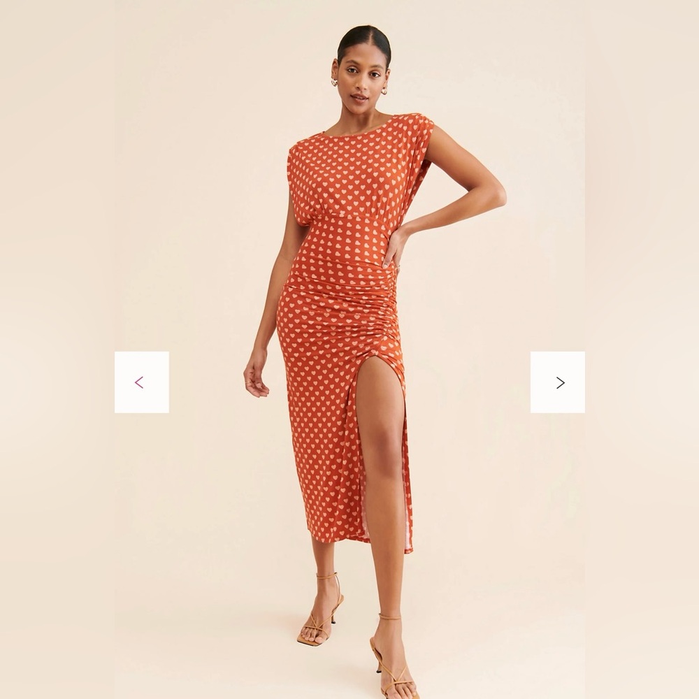 Free People Lakeside Printed Midi Dress